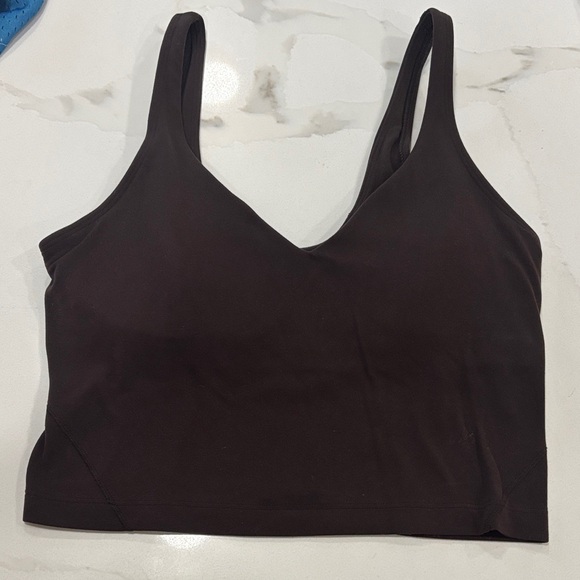 lululemon athletica Tops - Lululemon Size 6 French Press Brown Crop Align Tank